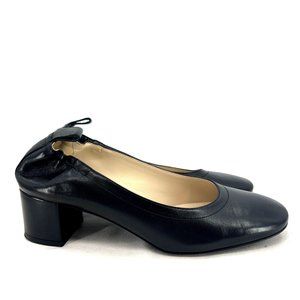 Everlane The Day Heel Italian Made Leather Pump Womens Size 8 Stretch Heel